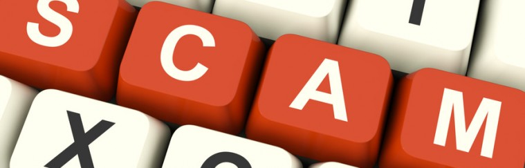 Scam Computer Keys Showing Swindles And Fraud